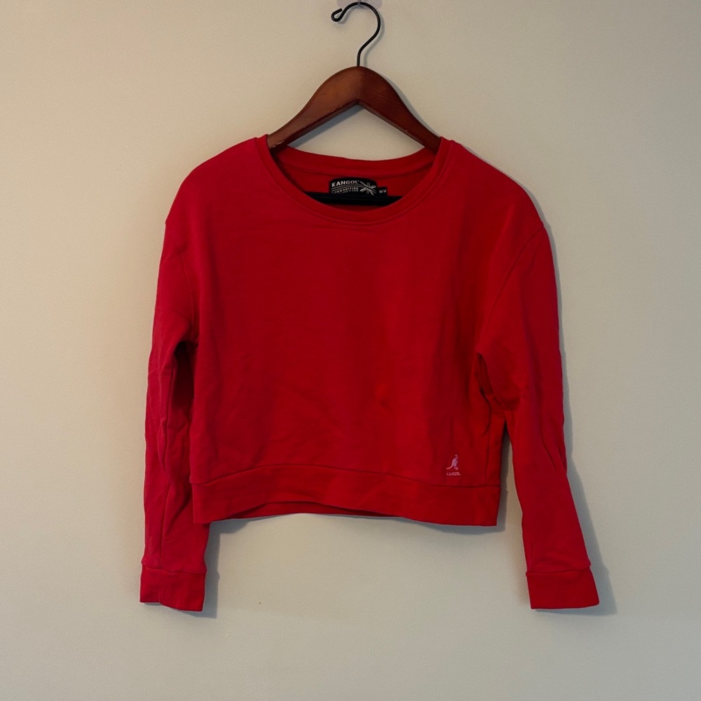 Kangol Bold Red Women's Cropped Shirt